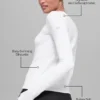 Alosoft Finesse Langarmshirt – Weiß
