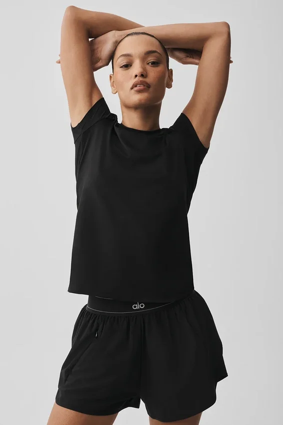 Alosoft Finesse T-Shirt – Schwarz