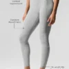Alosoft High-Waist 7/8 „Better Together“ Leggings – Athletic Heather Grey
