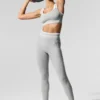 Alosoft High-Waist 7/8 „Better Together“ Leggings – Athletic Heather Grey