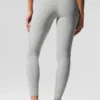 Alosoft High-Waist 7/8 „Better Together“ Leggings – Athletic Heather Grey