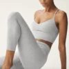 Alosoft High-Waist 7/8 Highlight Leggings – Athletic Heather Grey