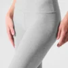 Alosoft High-Waist 7/8 Highlight Leggings – Athletic Heather Grey