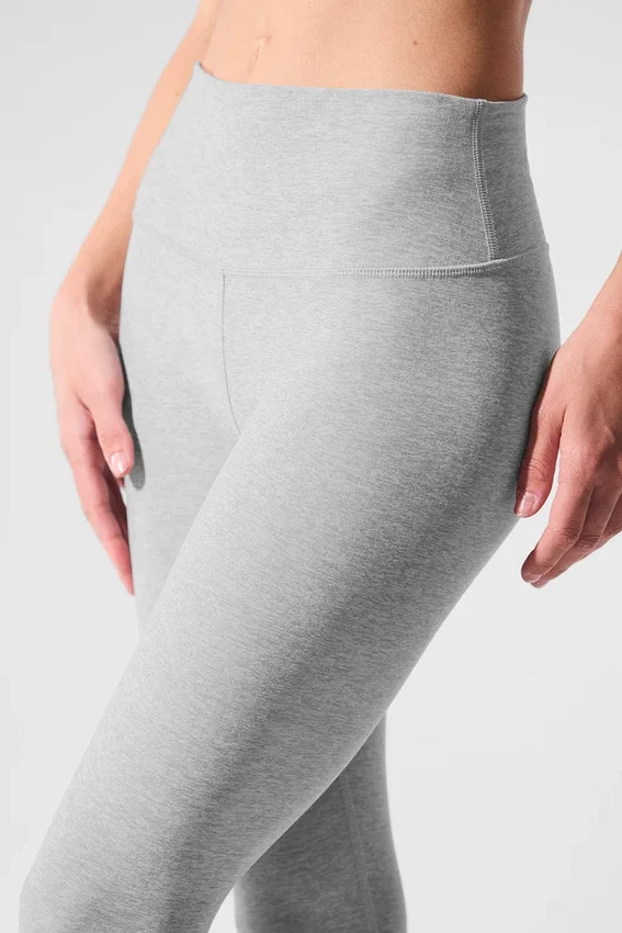 Alosoft High-Waist 7/8 Highlight Leggings – Athletic Heather Grey