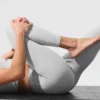 Alosoft High-Waist 7/8 Highlight Leggings – Athletic Heather Grey