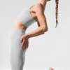 Alosoft High-Waist 7/8 Highlight Leggings – Athletic Heather Grey