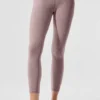 Alosoft High-Waist 7/8 Highlight Leggings – Dark Pink Quartz Heather