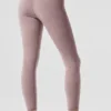 Alosoft High-Waist 7/8 Highlight Leggings – Dark Pink Quartz Heather
