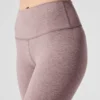 Alosoft High-Waist 7/8 Highlight Leggings – Dark Pink Quartz Heather
