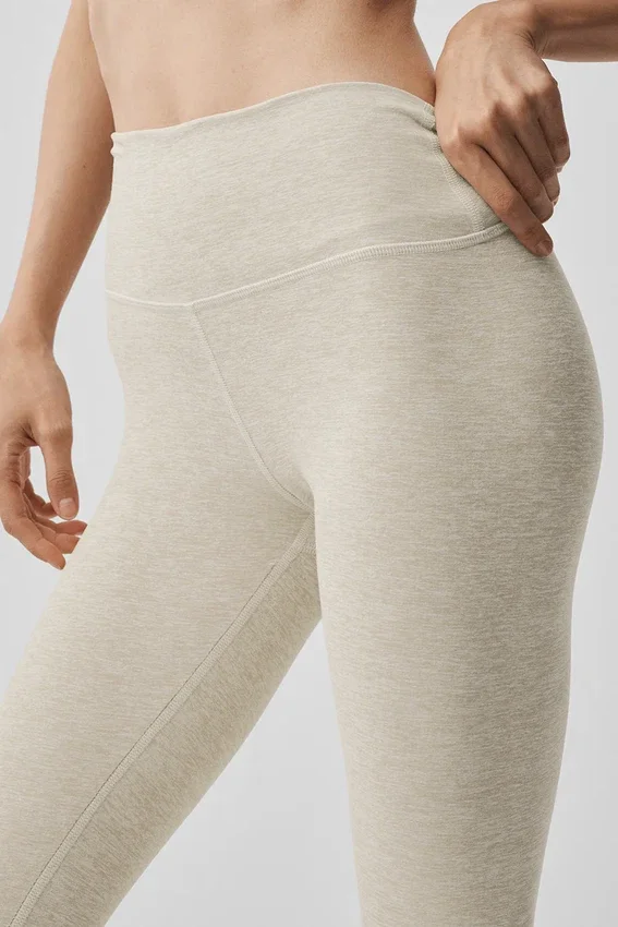 Alosoft High-Waist 7/8 Highlight Leggings – Oatmeal Heather