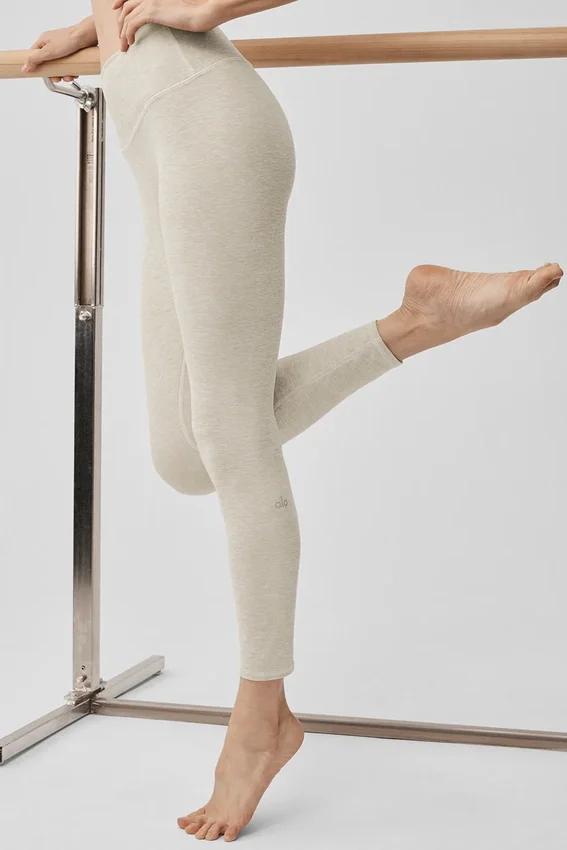 Alosoft High-Waist 7/8 Highlight Leggings – Oatmeal Heather