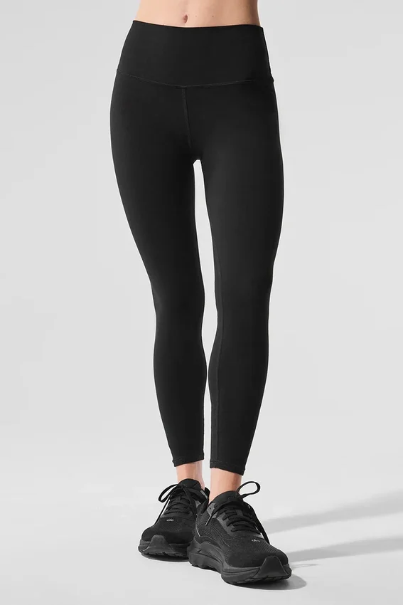 Alosoft High-Waist 7/8 Highlight Leggings – Schwarz