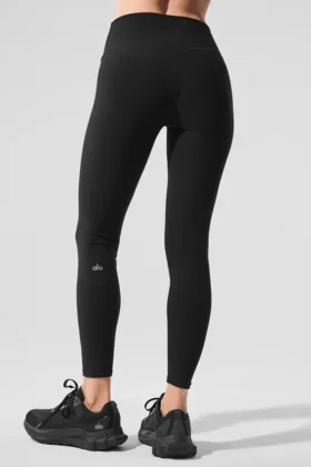 Alosoft High-Waist 7/8 Highlight Leggings – Schwarz