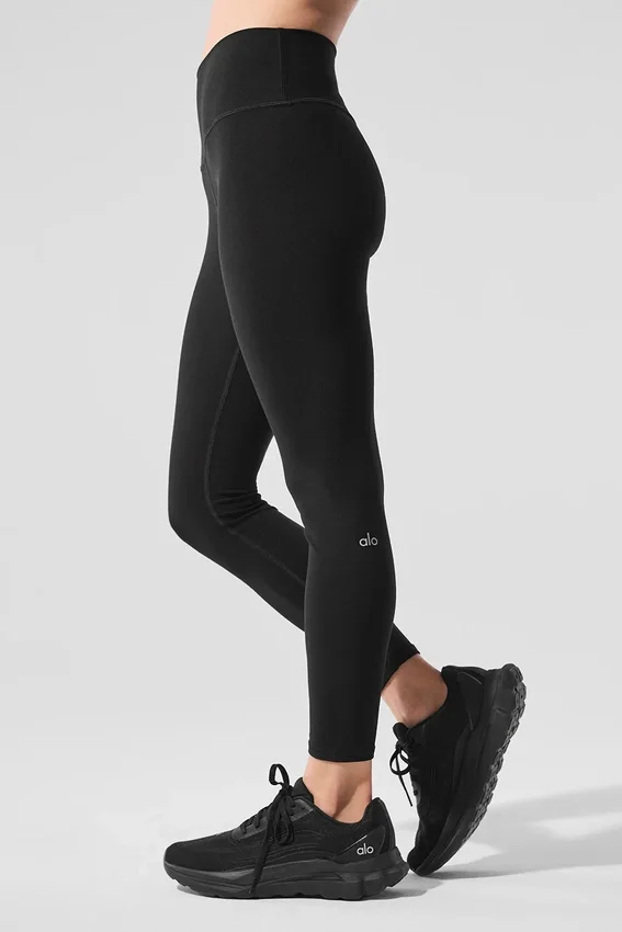 Alosoft High-Waist 7/8 Highlight Leggings – Schwarz