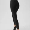Alosoft High-Waist 7/8 Relay Leggings – Schwarz/Weiß