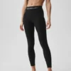 Alosoft High-Waist 7/8 Relay Leggings – Schwarz/Weiß