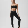 Alosoft High-Waist 7/8 Relay Leggings – Schwarz/Weiß
