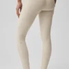 Alosoft High-Waist Heart Throb Leggings – Oatmeal Heather/Weiß