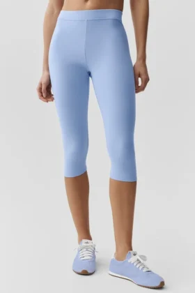 Alosoft High-Waist Iconic 90'S Capri – Helles Provence-Blau