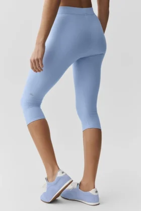 Alosoft High-Waist Iconic 90’S Capri – Helles Provence-Blau