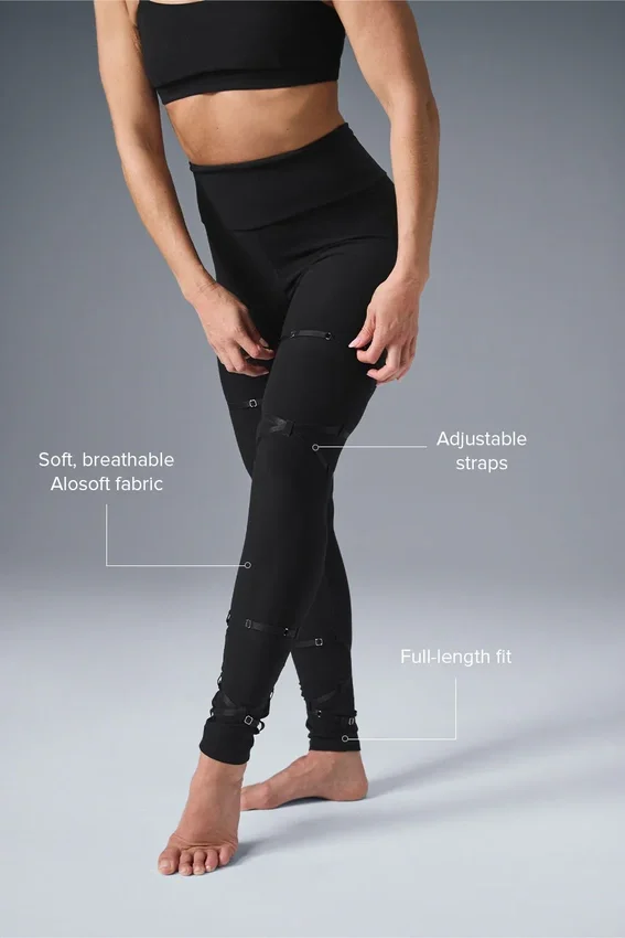 Alosoft High-Waist Spotlight Leggings – Schwarz