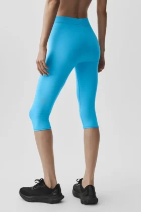 Alosoft Iconic 90’S Capri mit High-Waist – Azurblau