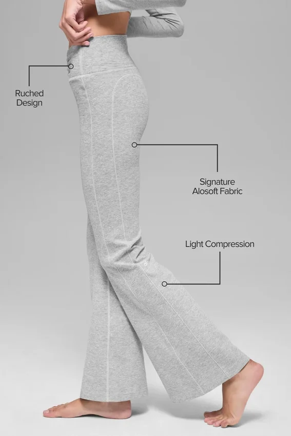 Alosoft Intuition High-Waist Bootcut – Athletic Heather Grey