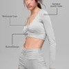 Alosoft Intuition Langarmshirt – Athletic Heather Grey