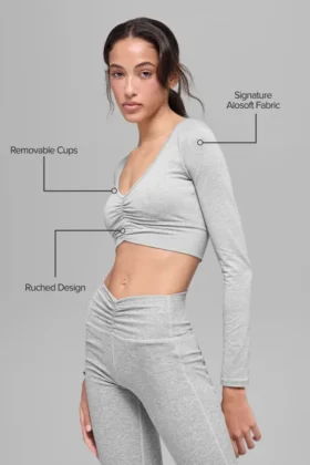 Alosoft Intuition Langarmshirt – Athletic Heather Grey
