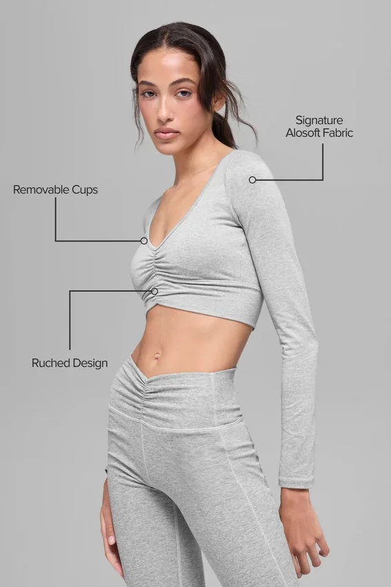 Alosoft Intuition Langarmshirt – Athletic Heather Grey
