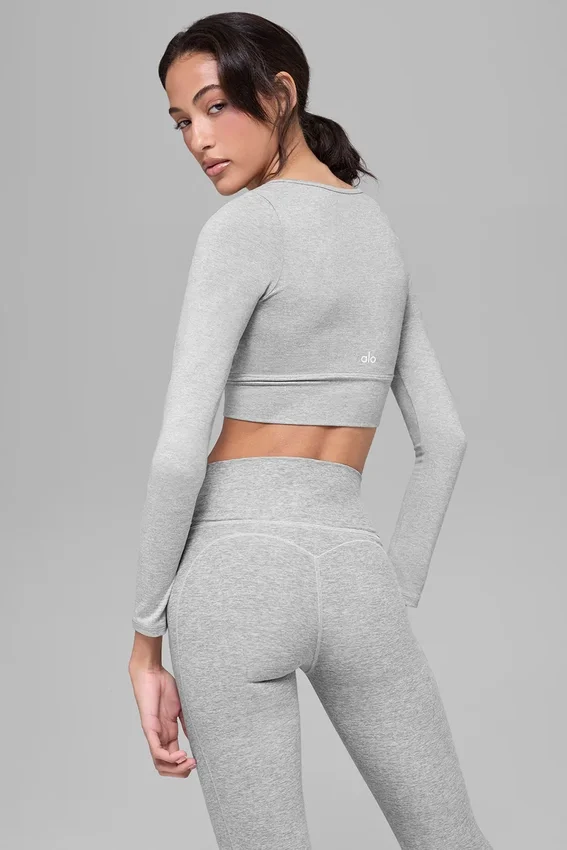 Alosoft Intuition Langarmshirt – Athletic Heather Grey