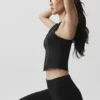 Alosoft Level Up Full Zip Top – Schwarz