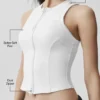 Alosoft Level up Full Zip Top – Weiß