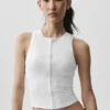 Alosoft Level up Full Zip Top – Weiß