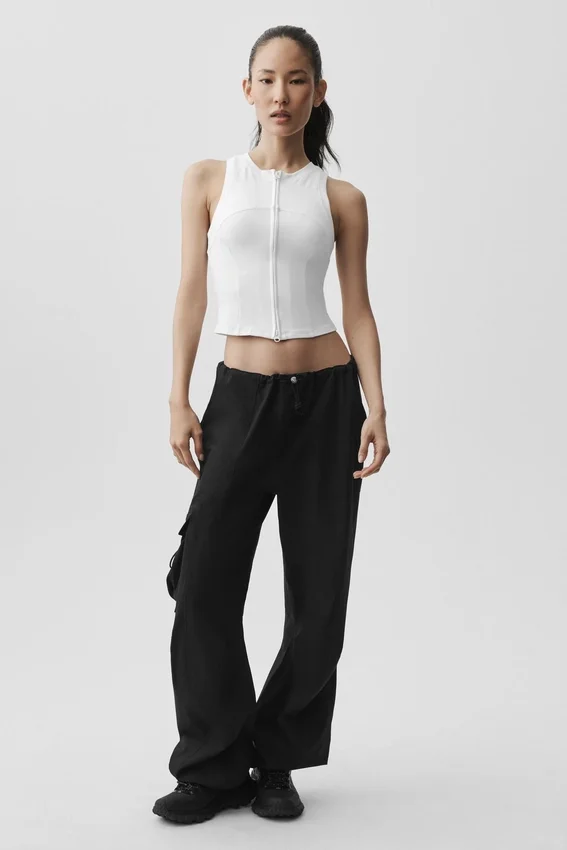 Alosoft Level up Full Zip Top – Weiß
