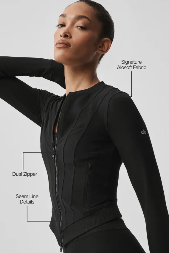 Alosoft Recharge Jacke – Schwarz