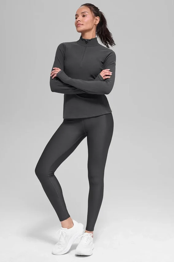 Alosoft ½-Reißverschluss-Pullover „Rapid“ – Anthrazit