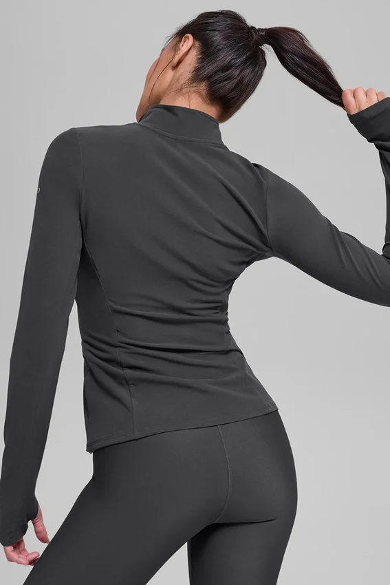 Alosoft ½-Reißverschluss-Pullover „Rapid“ – Anthrazit
