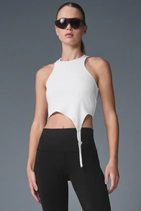 Alosoft Ribbed Revelation Top – Weiß