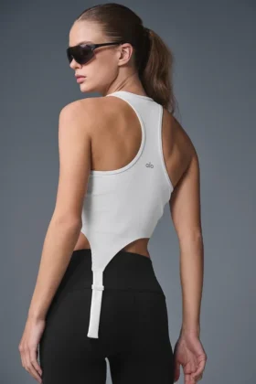 Alosoft Ribbed Revelation Top – Weiß