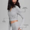 Alosoft Sincere Fitted Jacke – Athletic Heather Grey