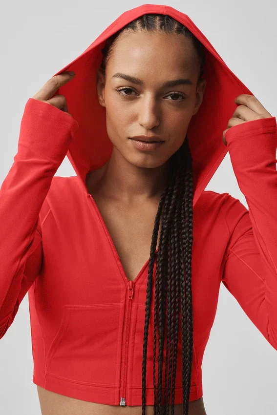 Alosoft Sincere Fitted Jacket – Leuchtend Rot