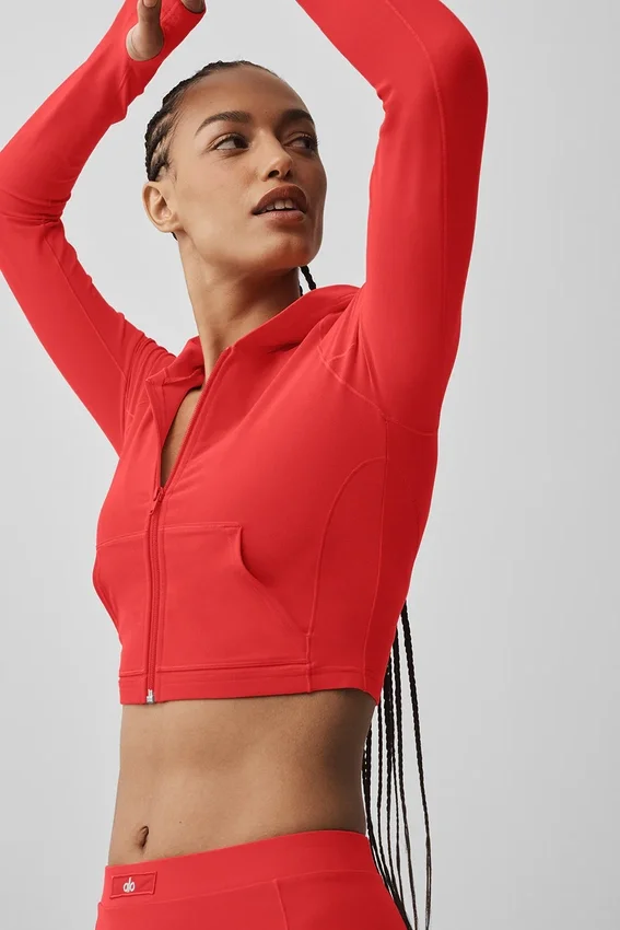 Alosoft Sincere Fitted Jacket – Leuchtend Rot