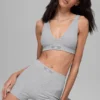 Alosoft Sincere Micro-Shorts – Athletic Heather Grey