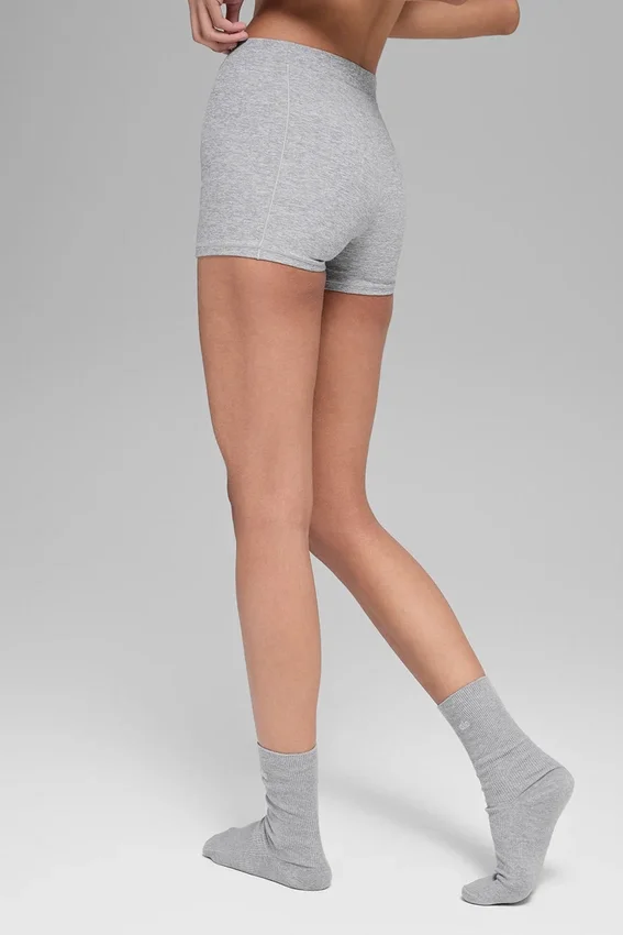 Alosoft Sincere Micro-Shorts – Athletic Heather Grey