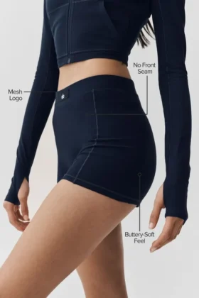 Alosoft Sincere Micro Shorts – Marineblau