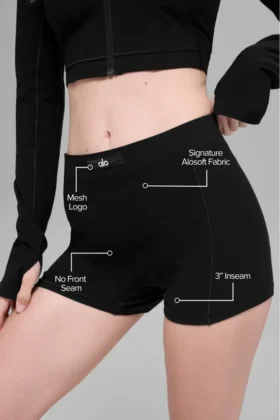 Alosoft Sincere Micro Shorts – Schwarz