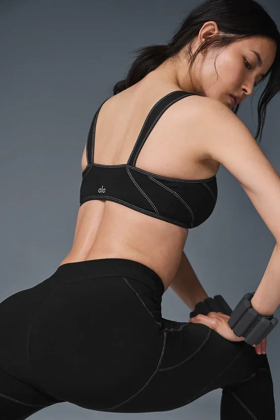 Alosoft Sunray-BH – Schwarz/Weiß