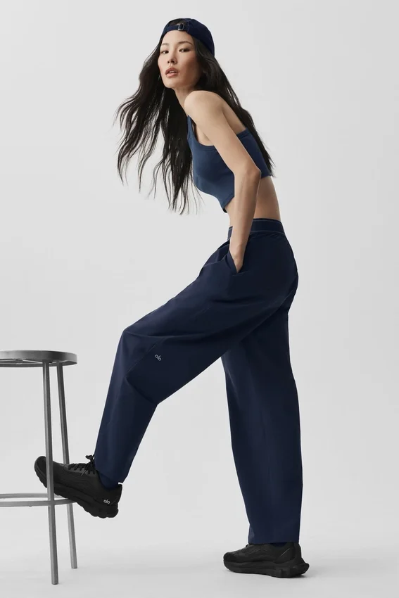 Anzughose (Shorts) – Marineblau