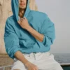 Axis Kapuzenpullover – Blue Breeze